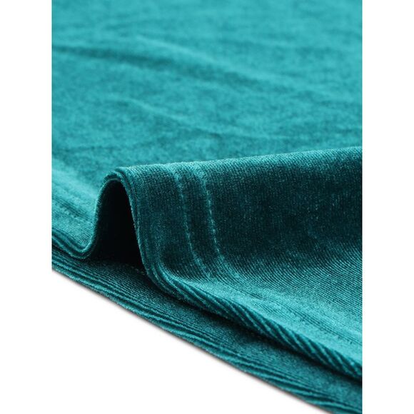 Plus Size Sexy Velvet Cami Lace V Neck Camisole Loose Fit Tank Tops Green - Picture 5 of 6